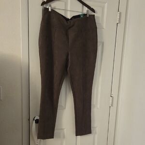 Andrew Marc Olive Suede Pants